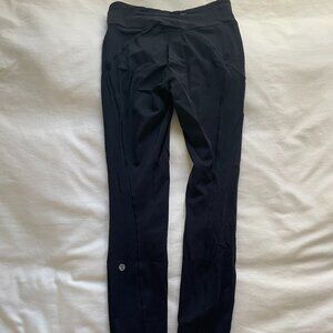 Lululemon Black High-Rise Cropped Leggings, size 4